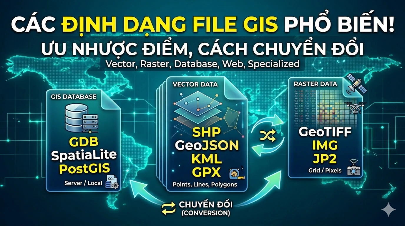 Các định dạng file phổ biến trong GIS