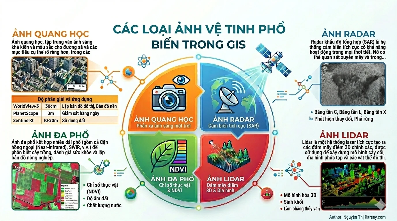 Tổng quan các loại ảnh vệ tinh