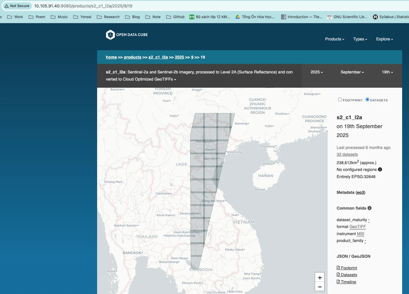 Giao diện ODC Explorer