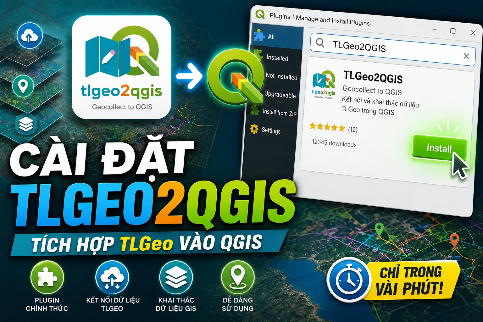 Cài đặt TLGeo2QGIS